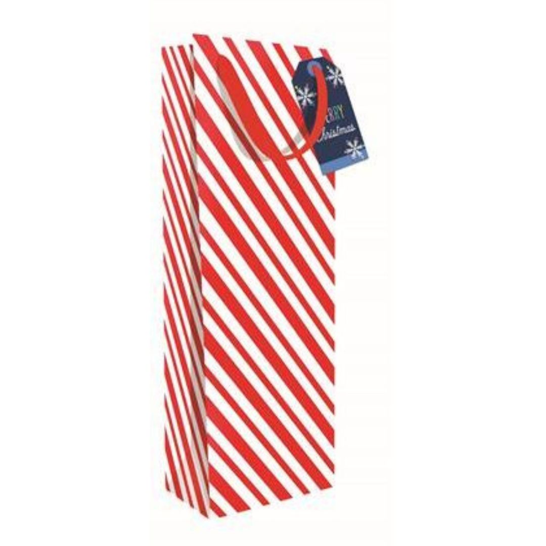 Hallmark Bottle Bag - Red Zig-Zag