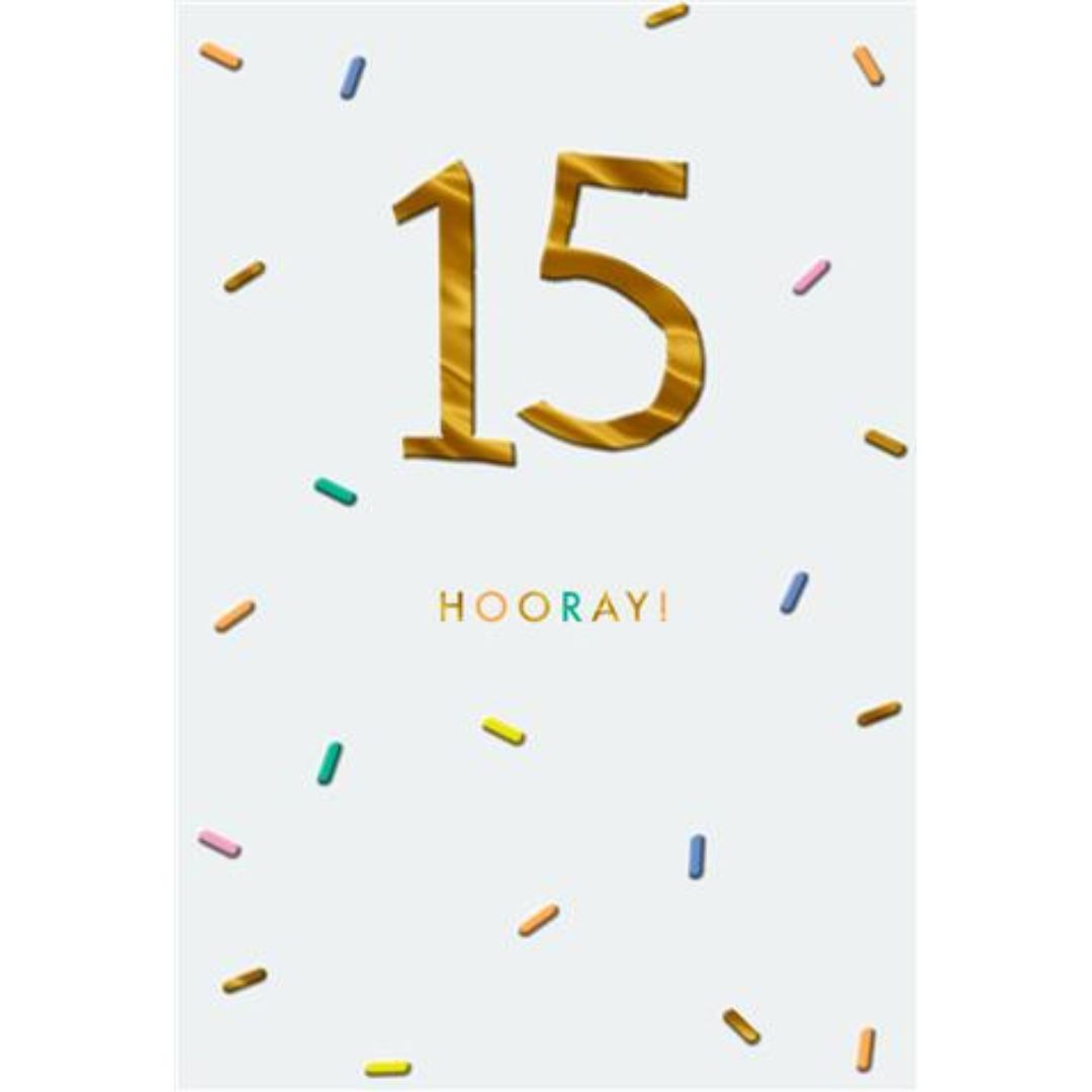 15 Hooray' Greeting Card