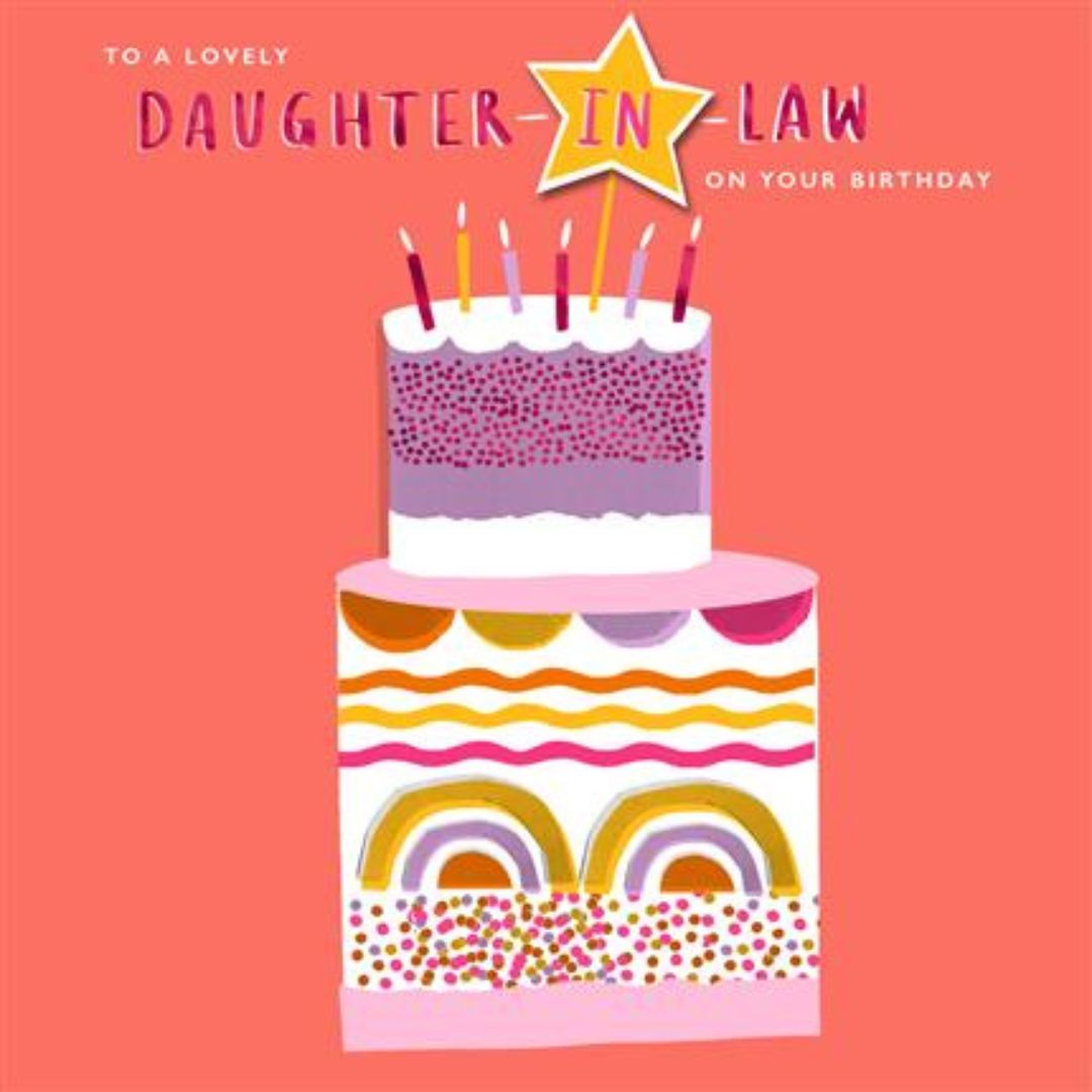 To A Lovely Daughter-In-Law On Your Birthday' Greeting Card