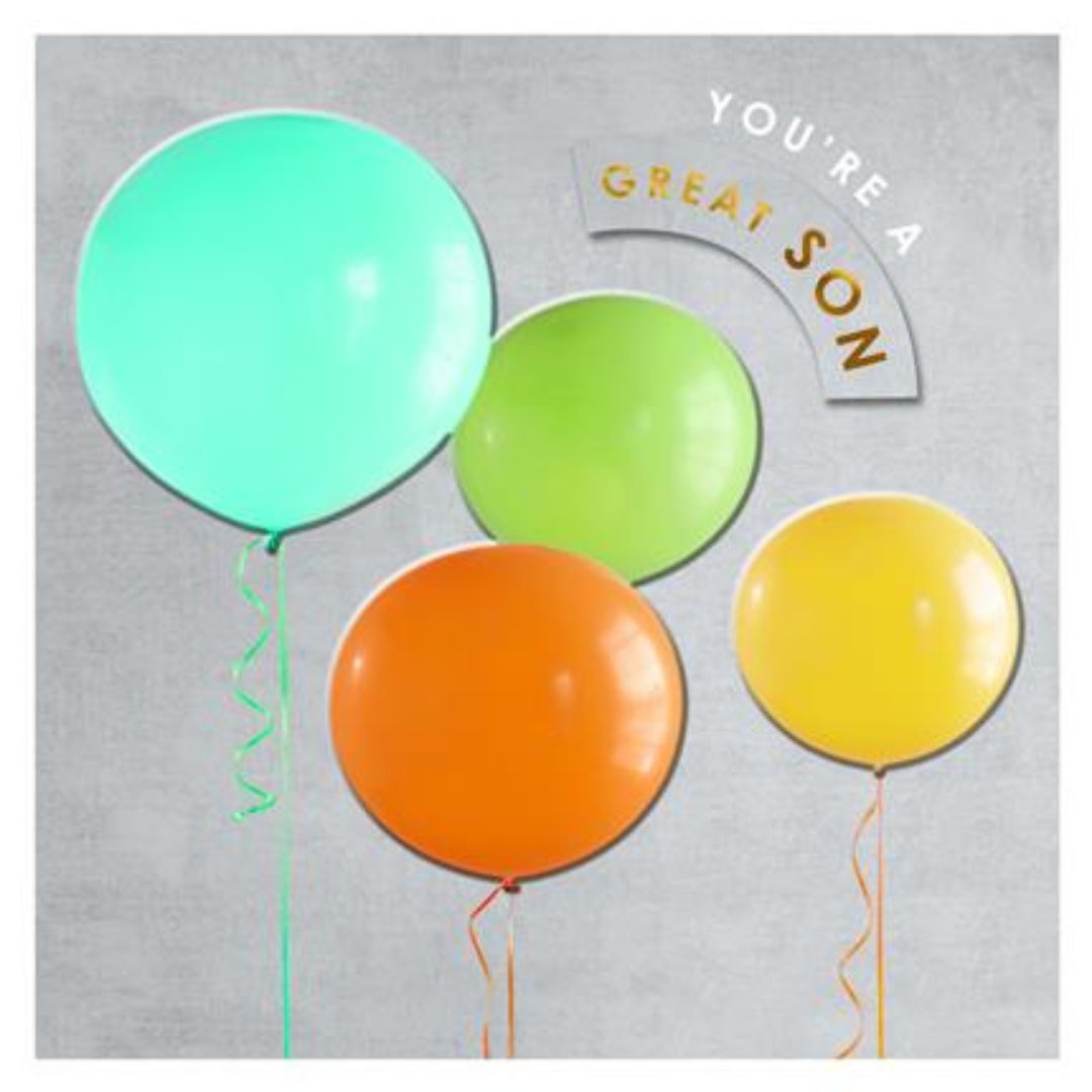 You're A Great Son' Birthday Greeting Card