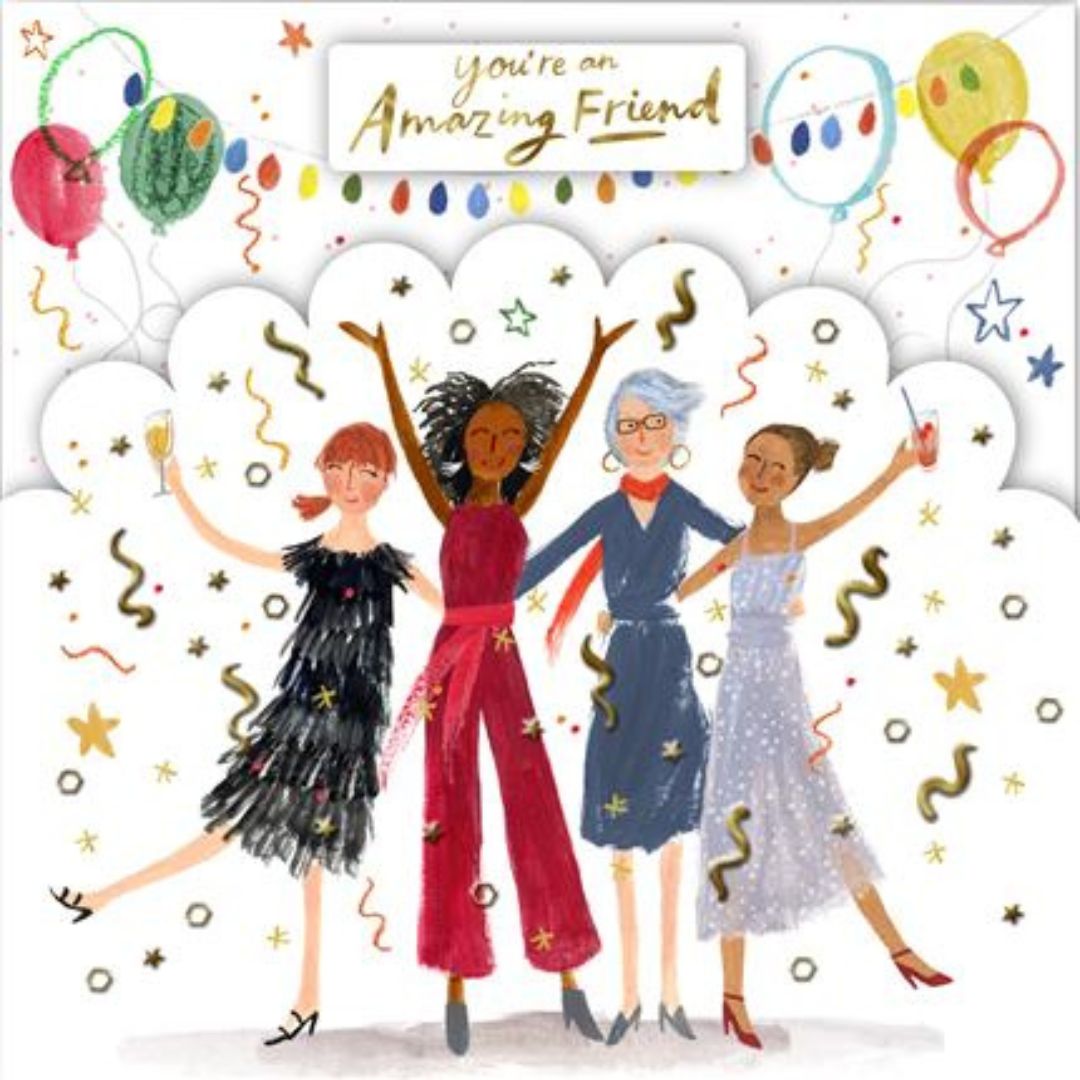 You're An Amazing Friend' Open Greeting Card