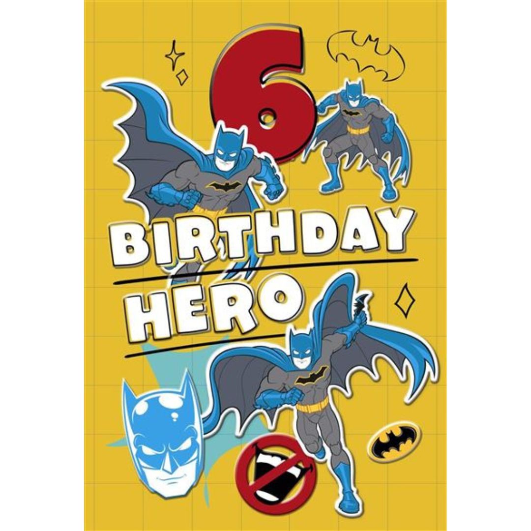 6 Birthday Hero' Greeting Card