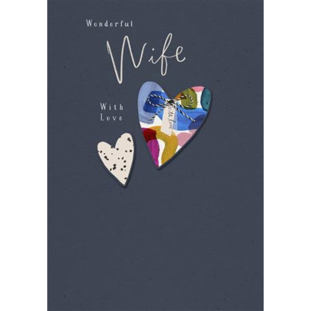 Wonderful Wife With Love' Birthday Greeting Card