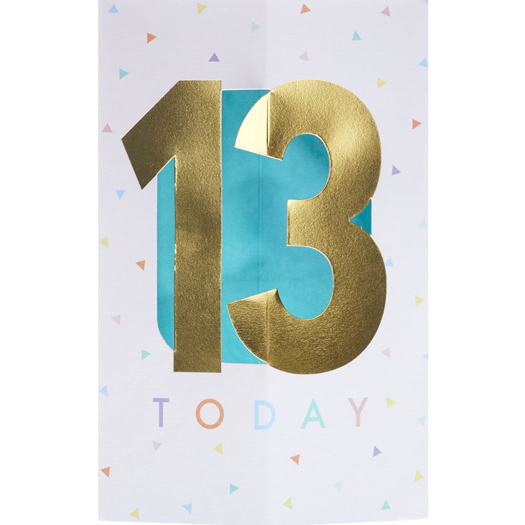 13 Today' Greeting Card