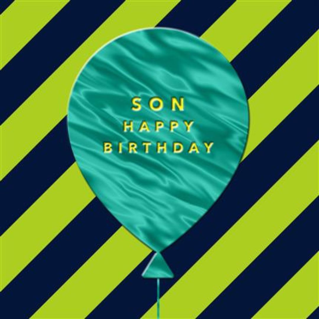 Son Happy Birthday' Greeting Card