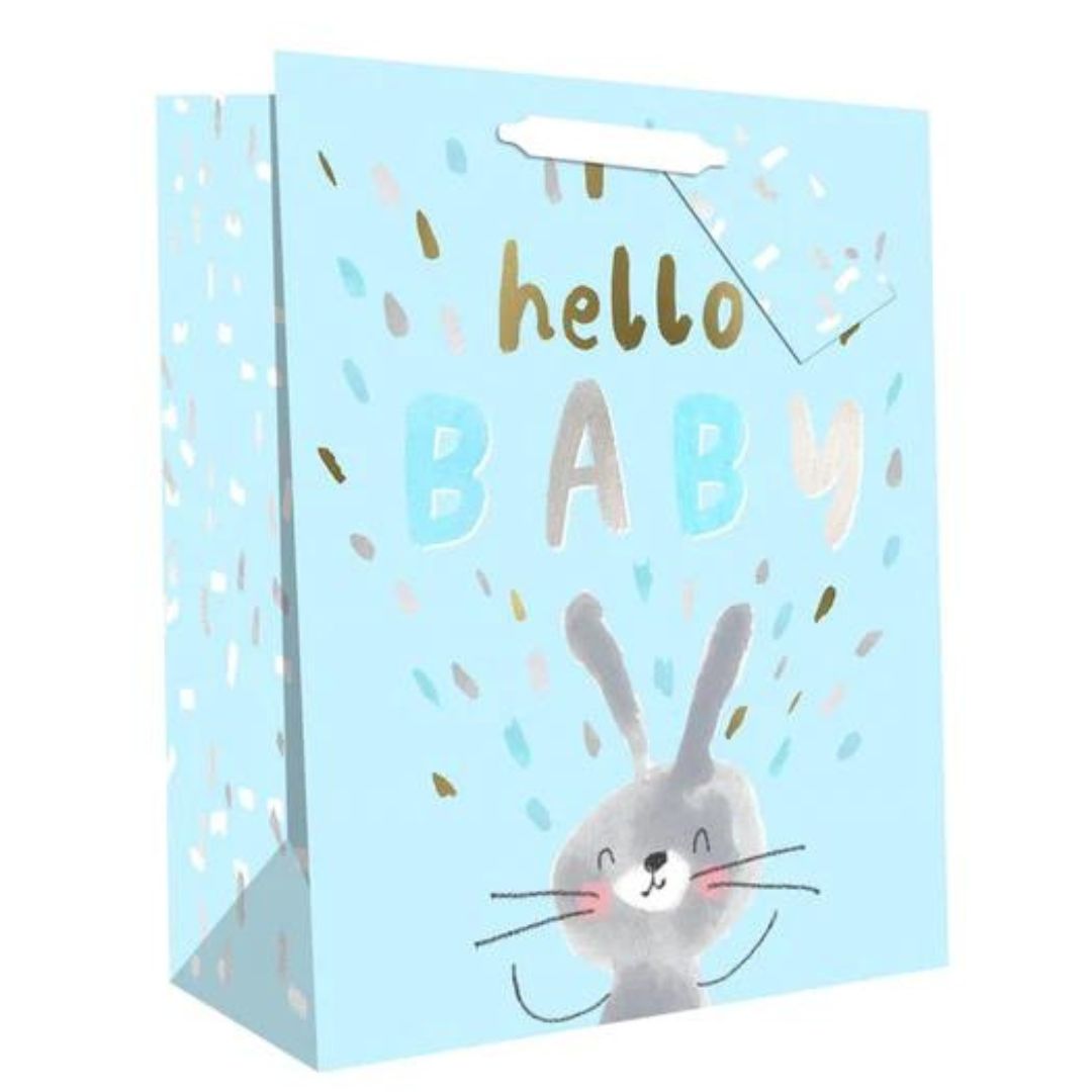 Hallmark Gift Bag S/Medium -  Hello Baby Blue