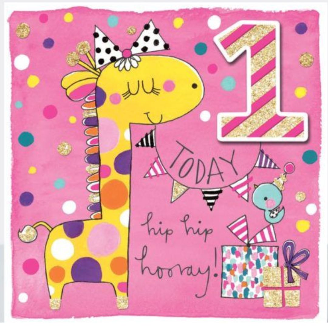 1 Today Hip Hip Hooray' Greeting Card