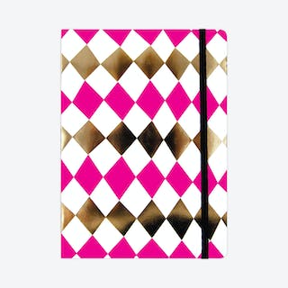 A5 Racel Ellen  Notebook - Diamond Pink