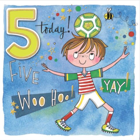 5 Today Five Woo Hoo! Yay!' Greeting Card