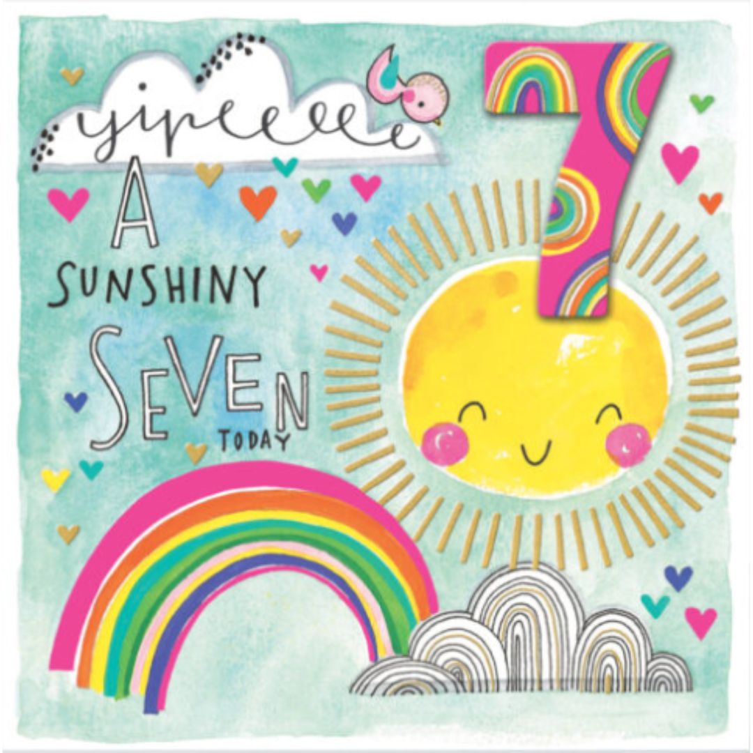 A Sunshine 7 Today' Greeting Card