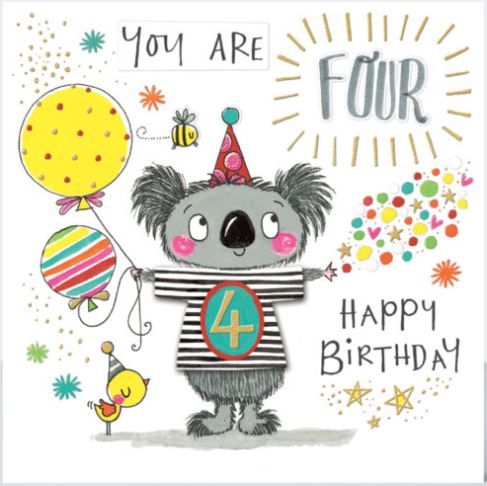 You Are Four' Greeting Card