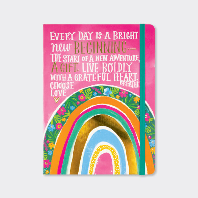 A5 Racel Ellen Notebook - Everyday Is… Pink Rainbow