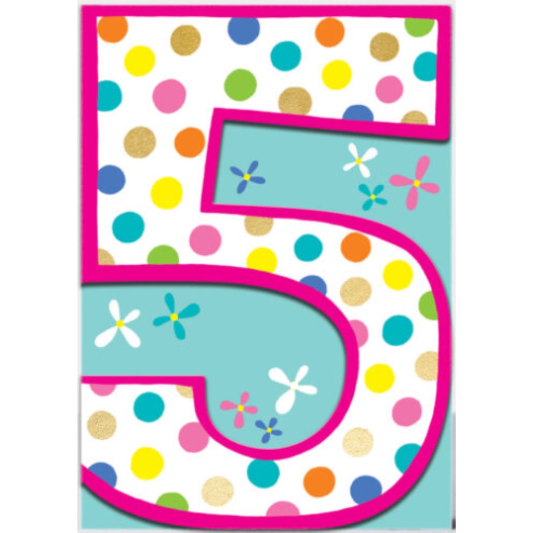 5th Birthday Greeting Card