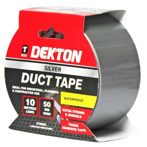 Dekton Waterproof Duct Tape 50mm x10m - Silver