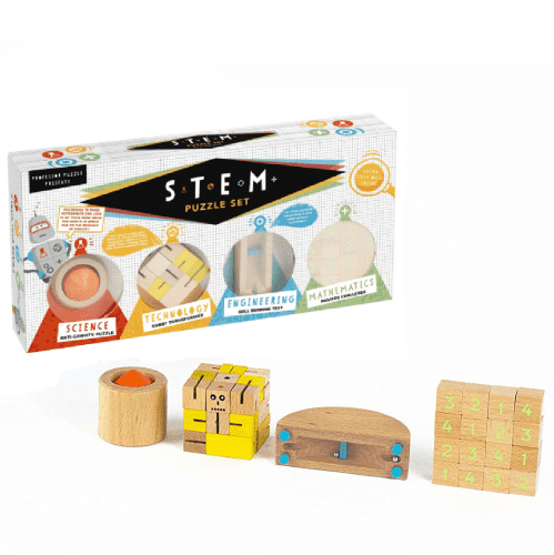 STEM Puzzle Wood Set of 4