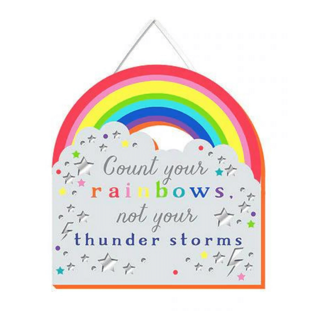 More Than Words Mirror Plaque 11 x 10.5cm - Count Your Rainbows