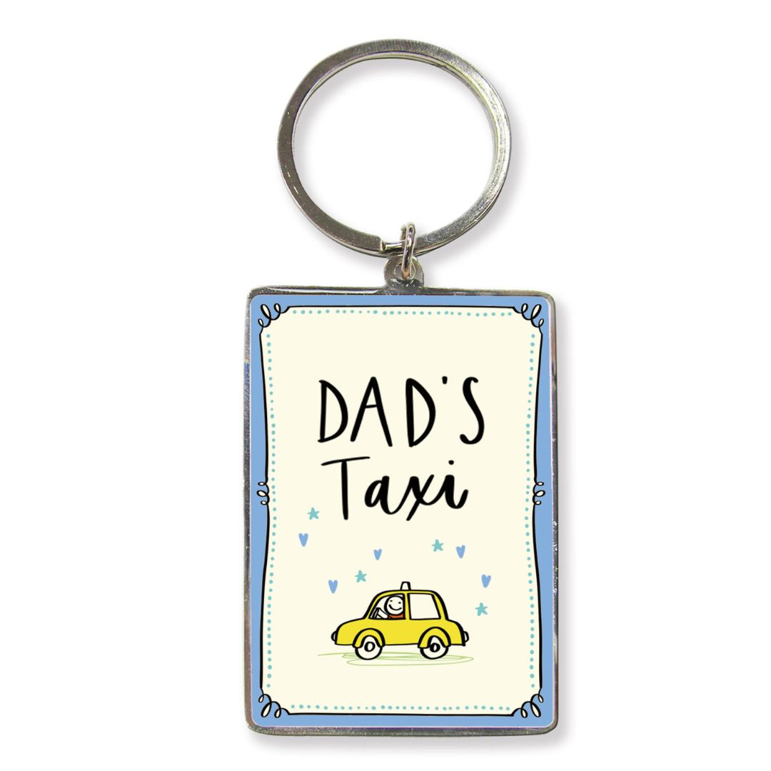 Metal Keyring - Dad`s Taxi