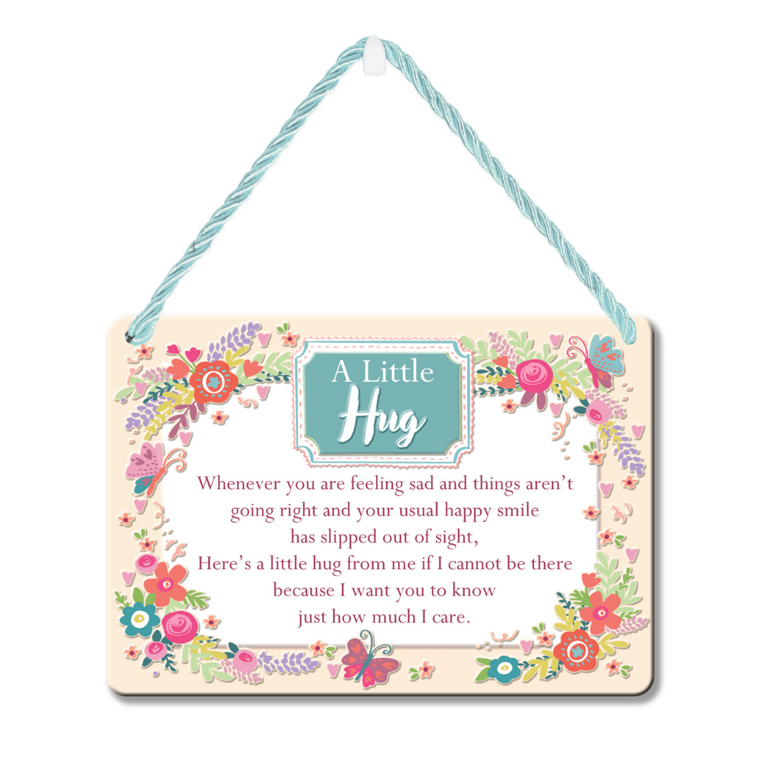 Hang-Ups! Hanging Tin Plaques 11.5 x 16.5cm - A Little Hug