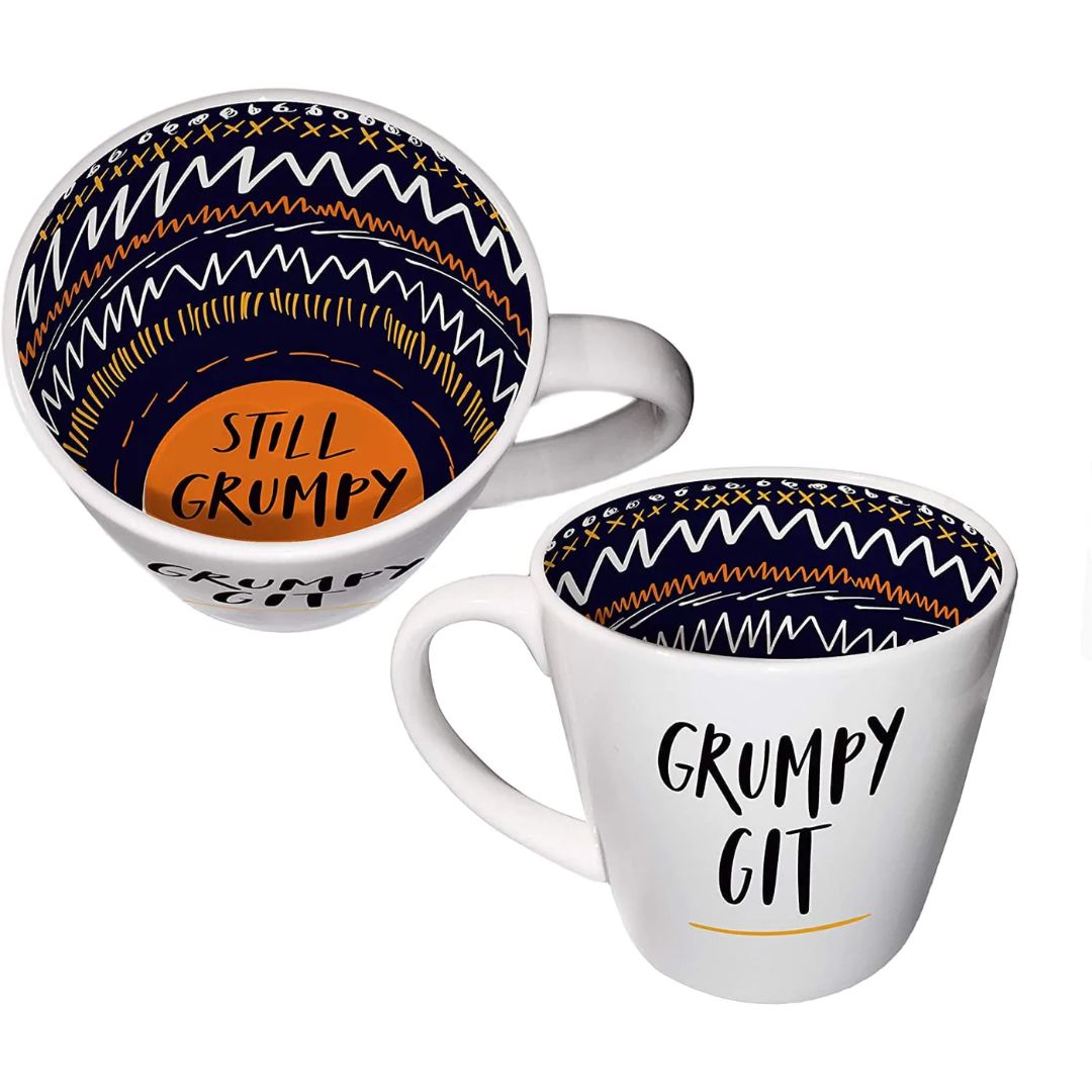 Inside Out Ceramic Mug with Gift Box -Grumpy Git