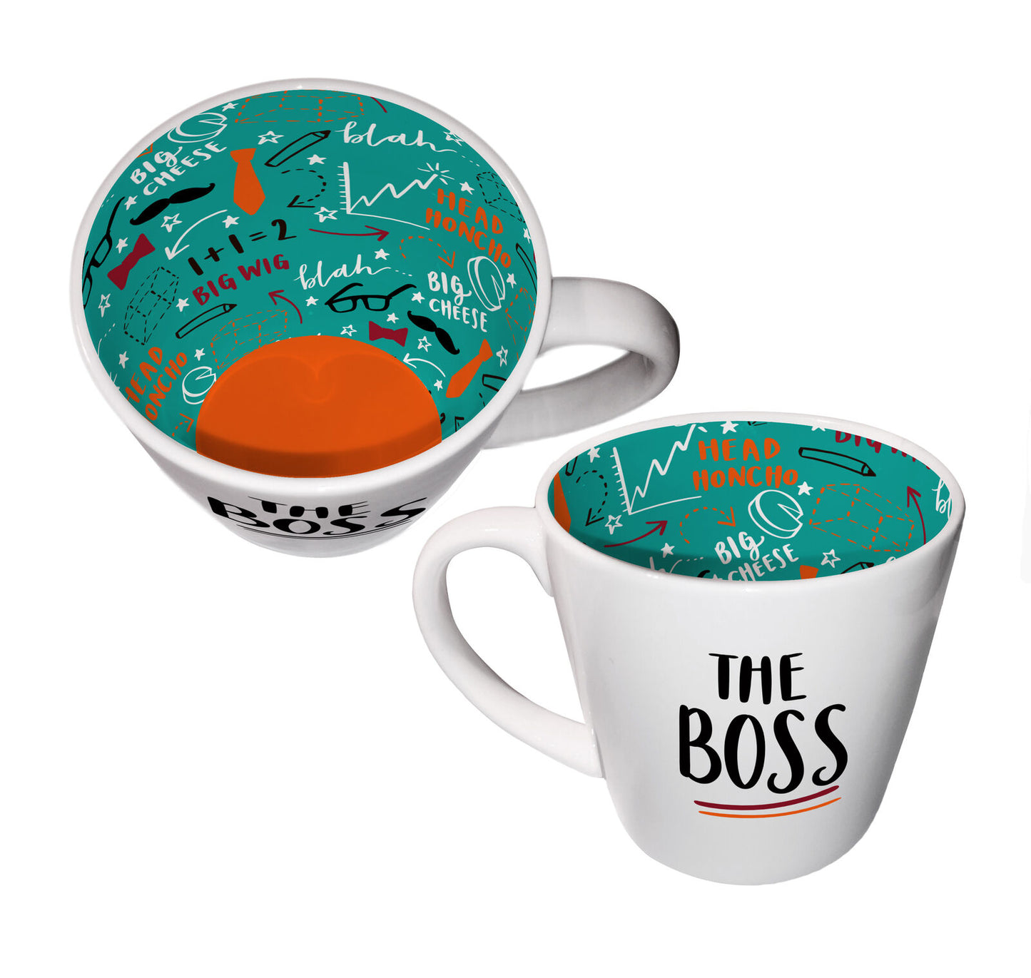 Inside Out Ceramic Mug with Gift Box - The Boss