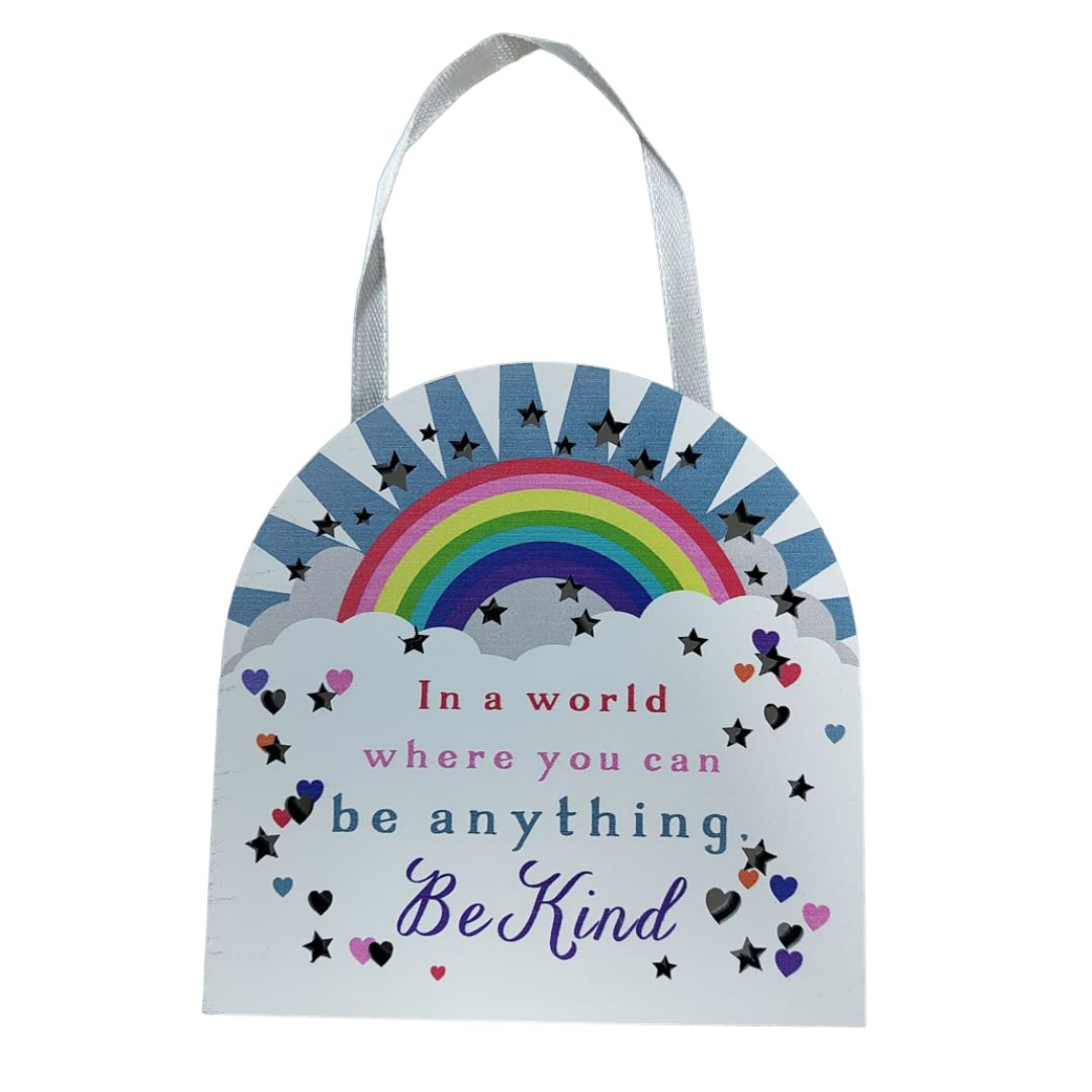 Wooden Gift Be Kind - Rainbow