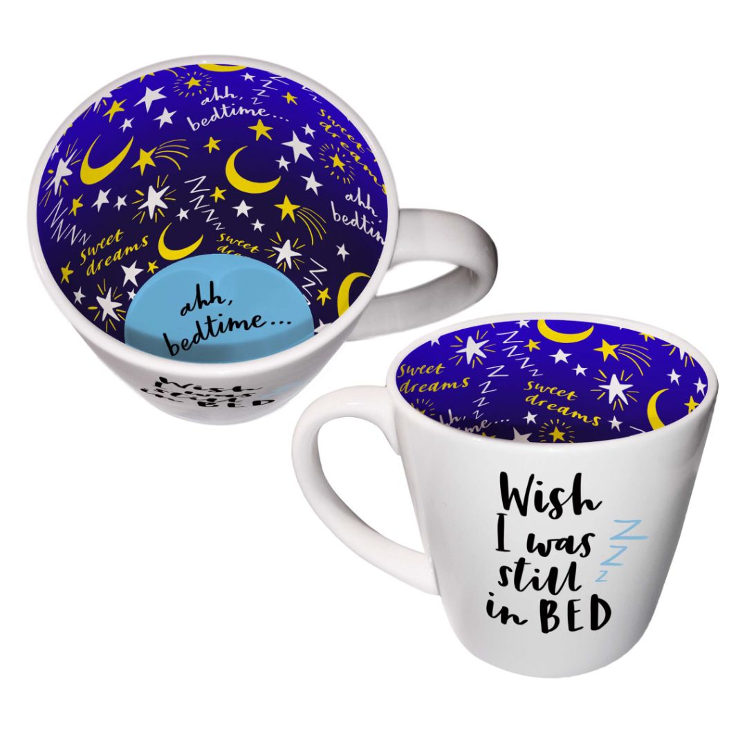 Inside Out Ceramic Mug with Gift Box - Wish I Was Still In Bed