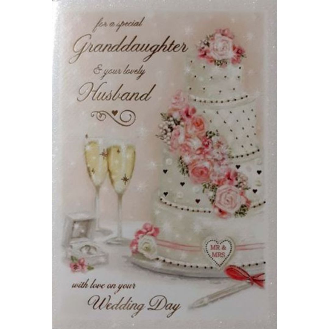 For A Special Granddaughter And Your Lovely Husband' Greeting Card