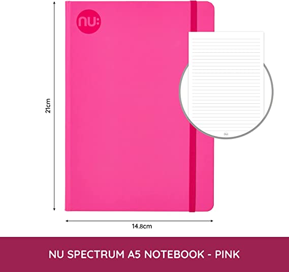 Nu A5 Ruled Notebook - Pink