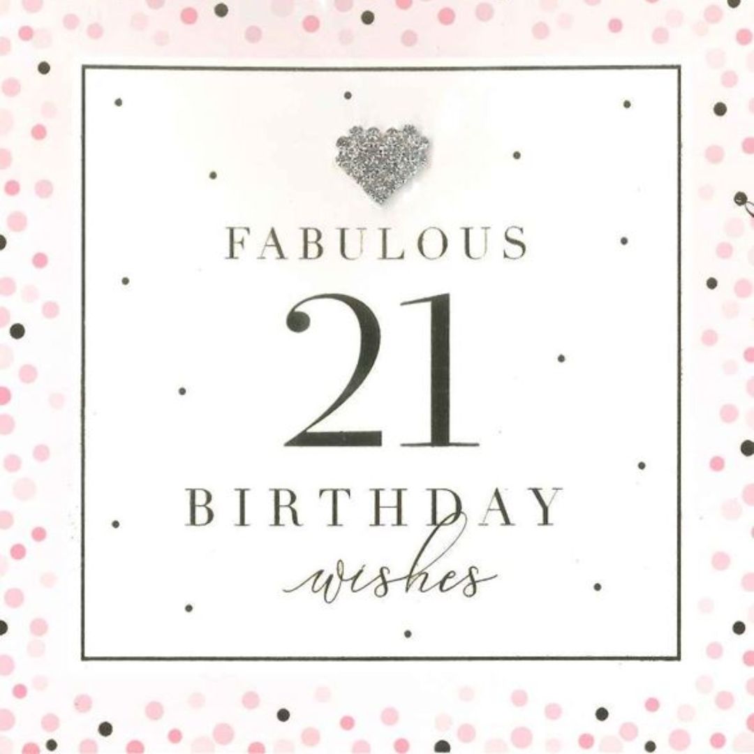 Fabulous 21Birthday Wishes' Greeting Card