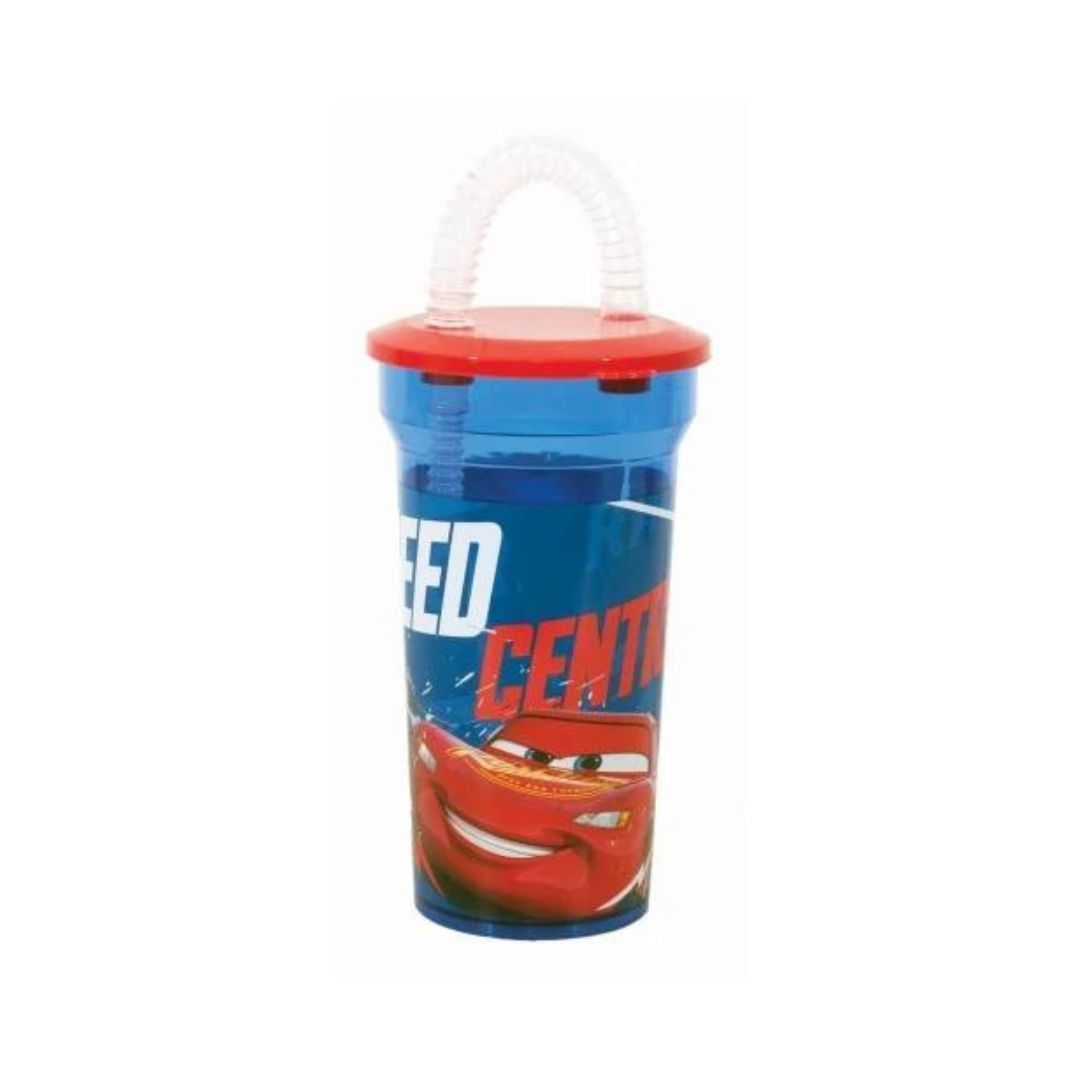 GIM Cars Cup With Straw 450ml - Blue