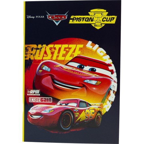 A5+ Pixar Cars Ruled Notebook