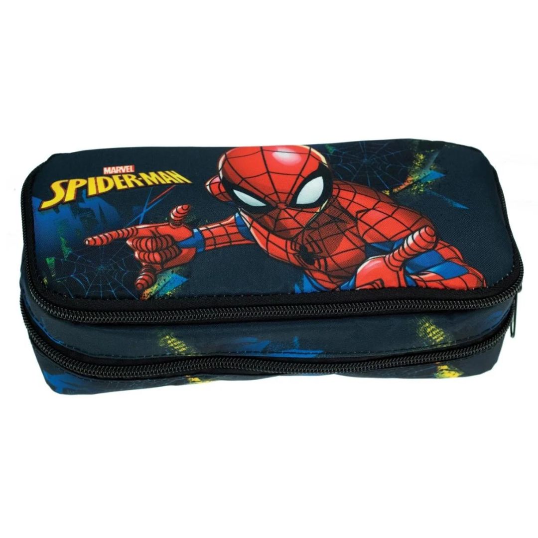 GIM Marvel Pencil Case - Spiderman Blue Net Case