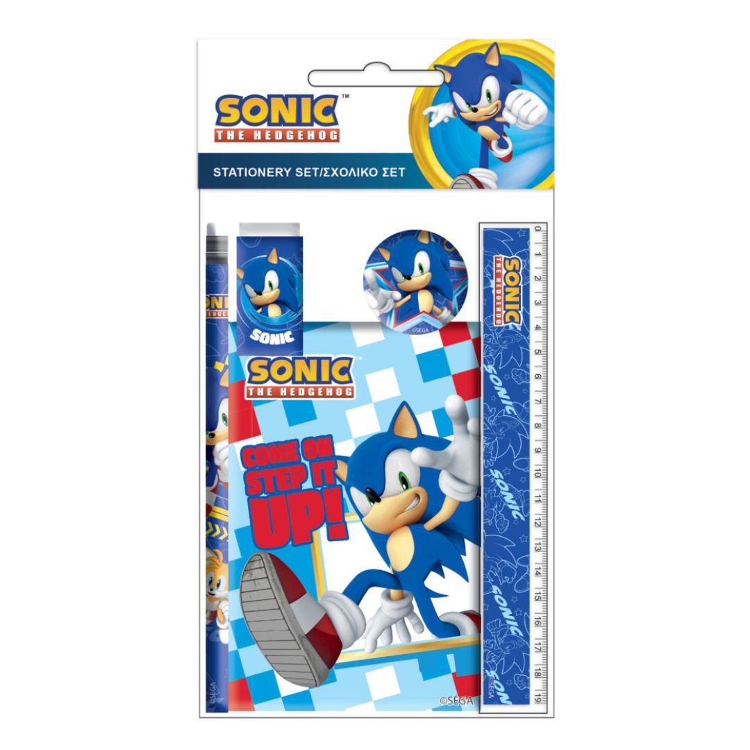 Sonic the Hedgehog Stationery Set of 5