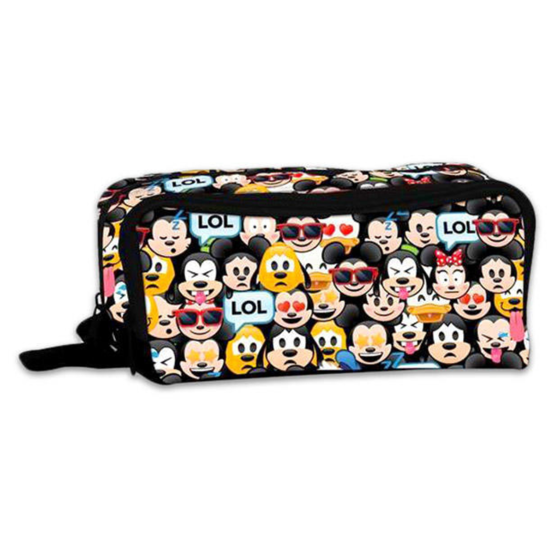 Disney Emoji patterned Pencil Case 2 zip