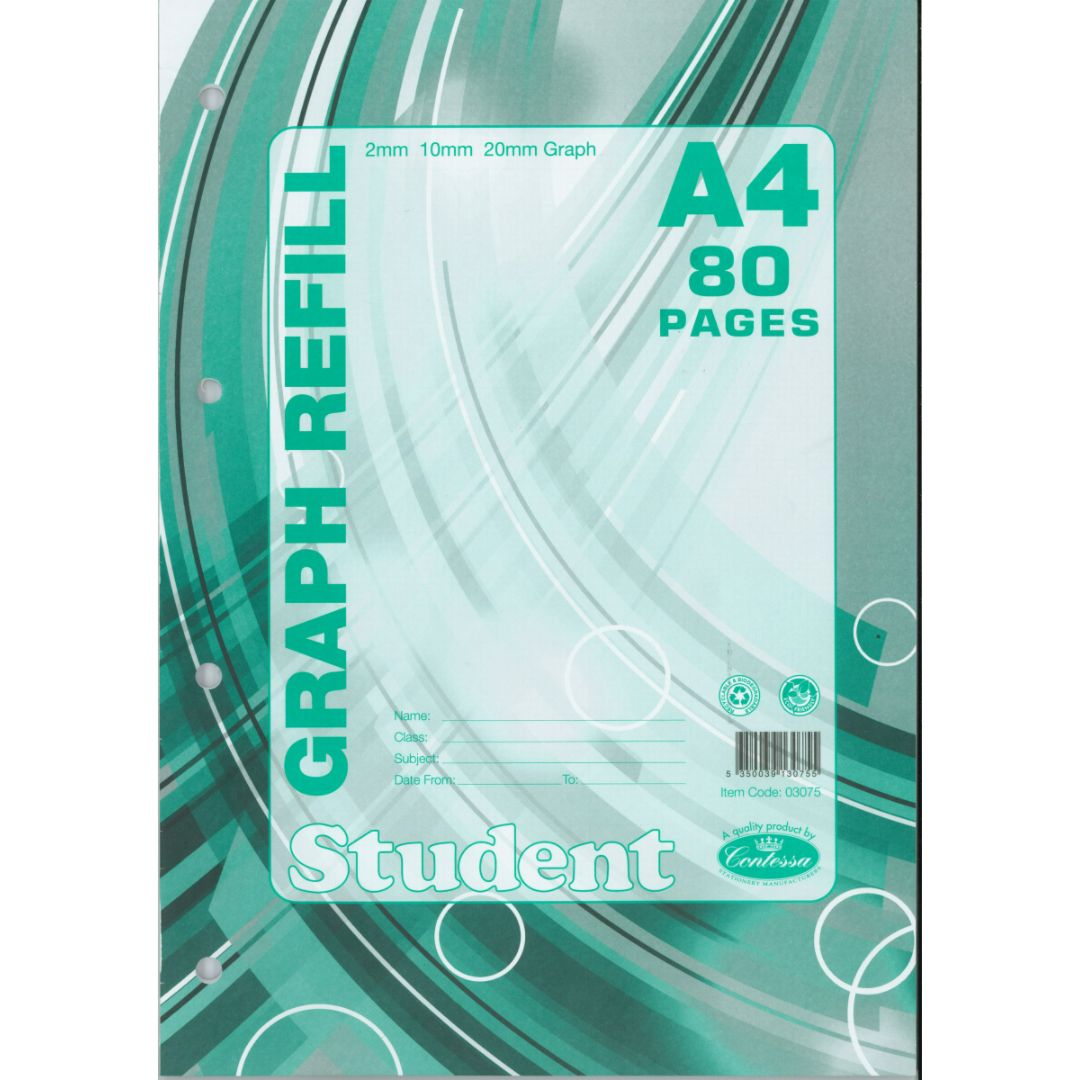 A4 Graph Contessa Refill Pad 80pgs