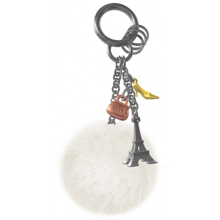 Metalmorphose Paris Passion Charms Keychain Silver