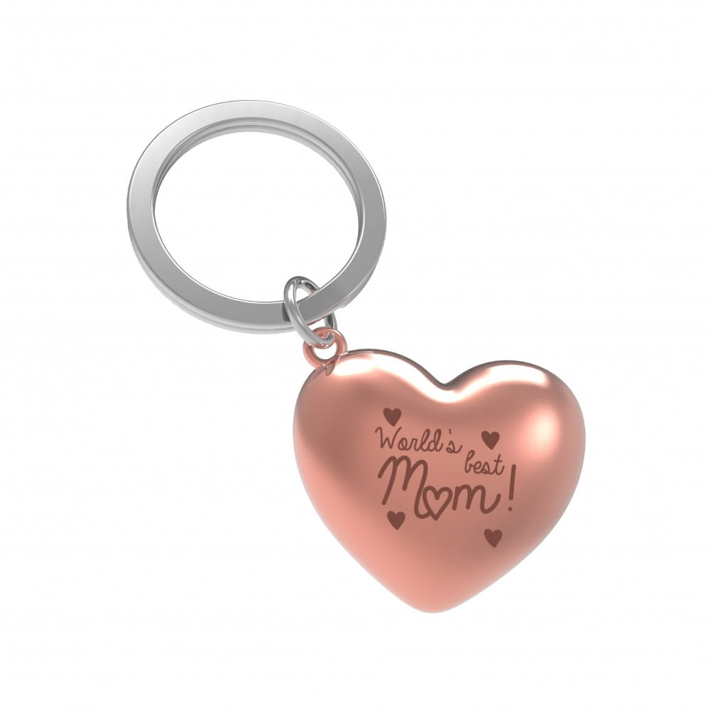 Metalmorphose Best Mom Charms Keychain Pink