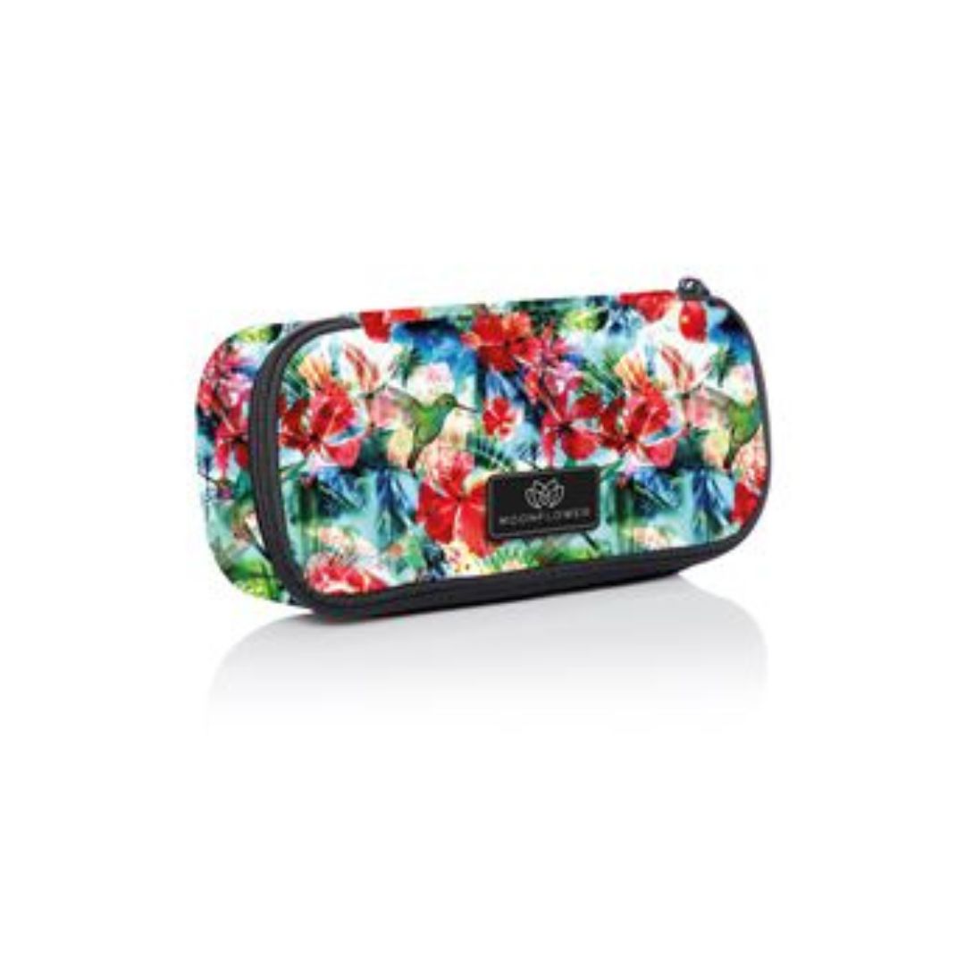 Ambar Moonflower Pencil Case -Hummingbirds