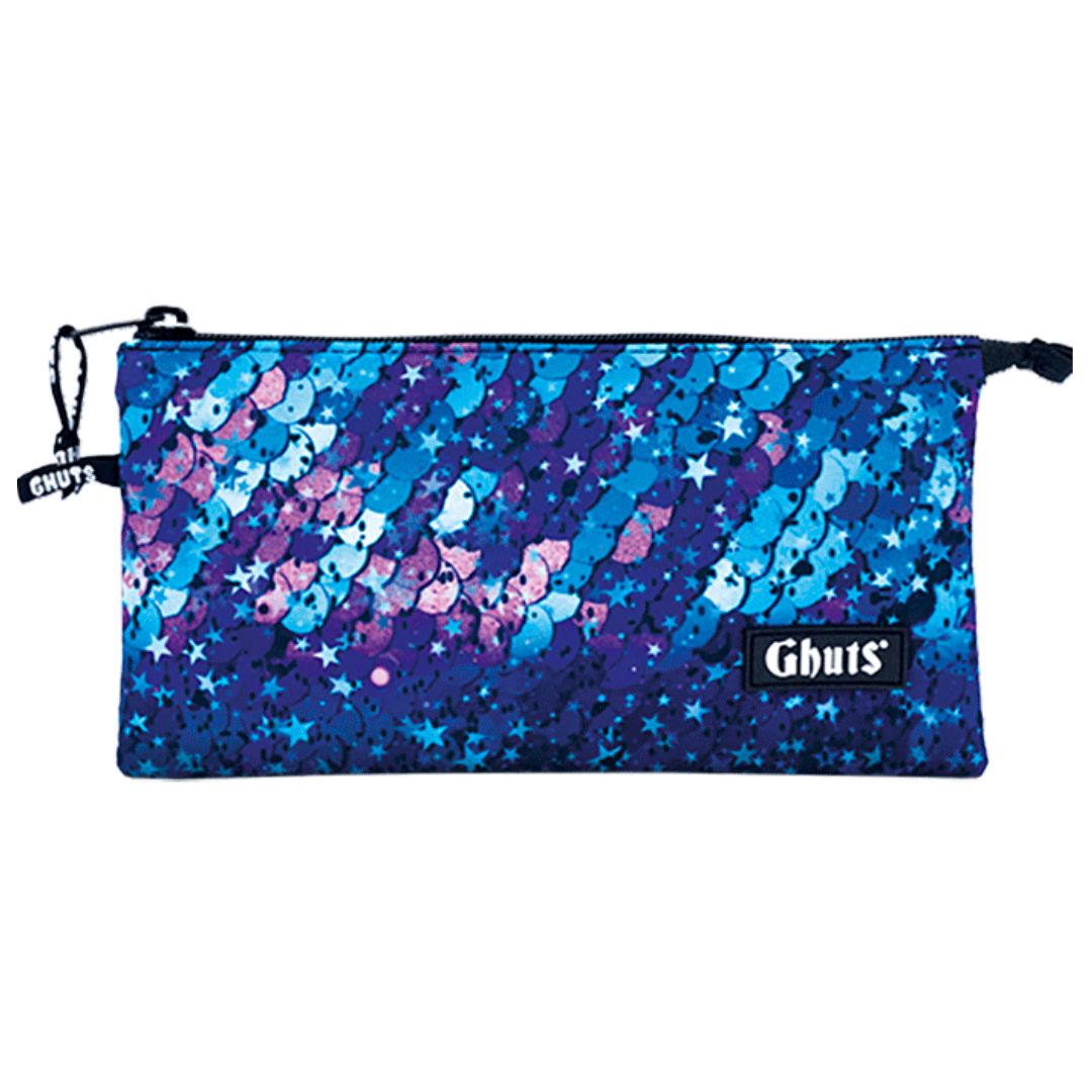 Ghuts Triple Pencil Case - Sequins