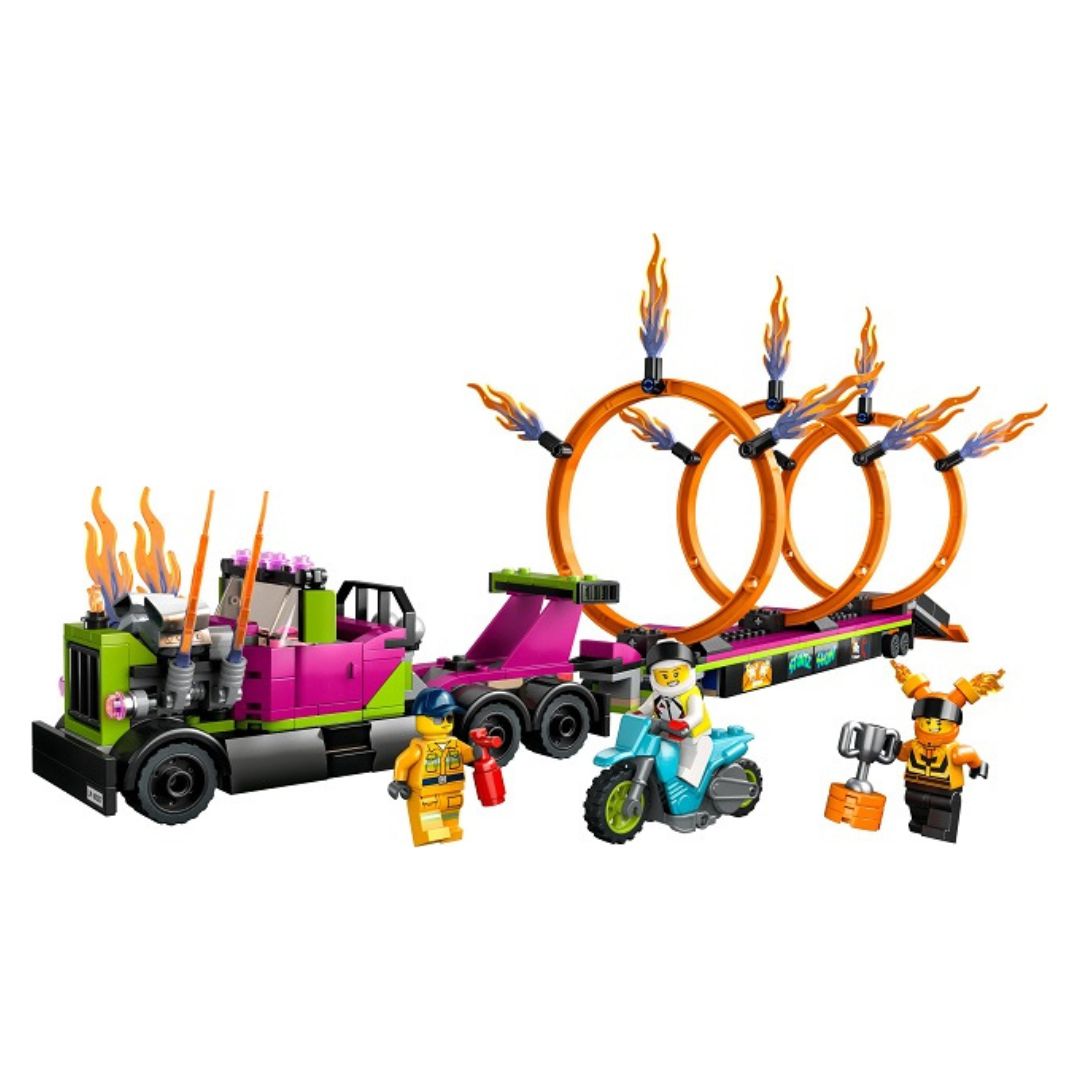 Lego 60357 Stunt Truck and Ring of Fire Challenge