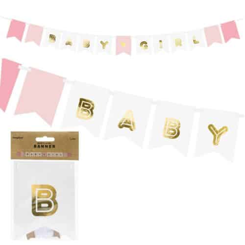 PartyDeco Garland - Baby Girl