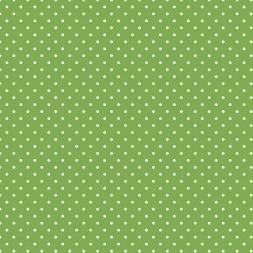 Napkins x20pcs (33 x 33 cm) - White Dots on Green