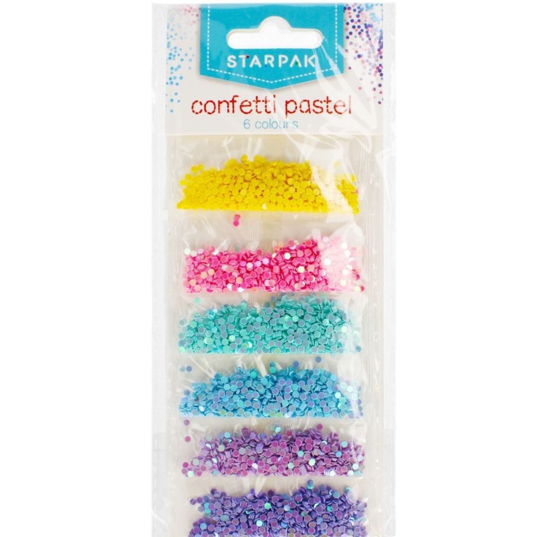 Starpak Confetti Pastel 6 Colours