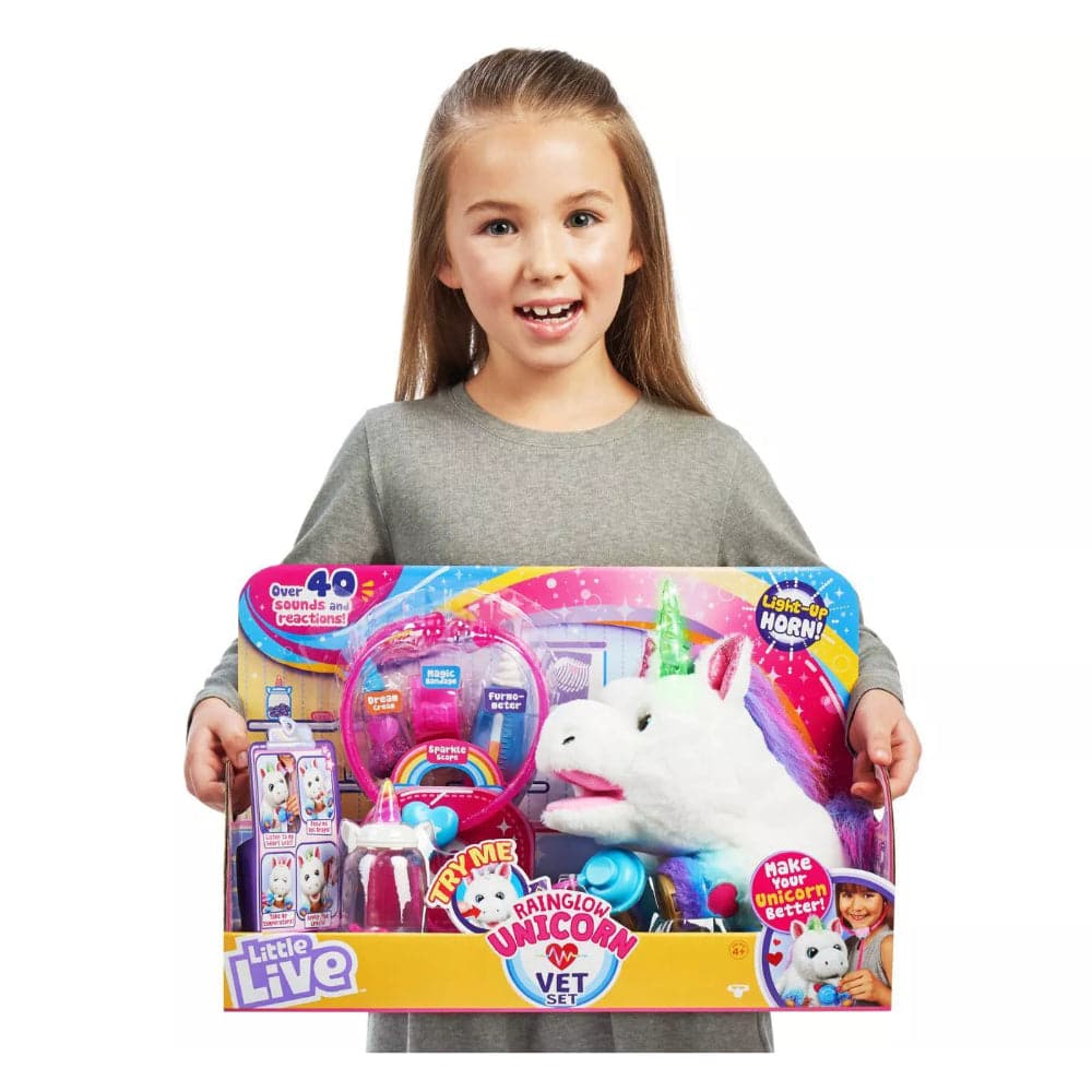 Little Live RAINGLOW Unicorn Vet Set