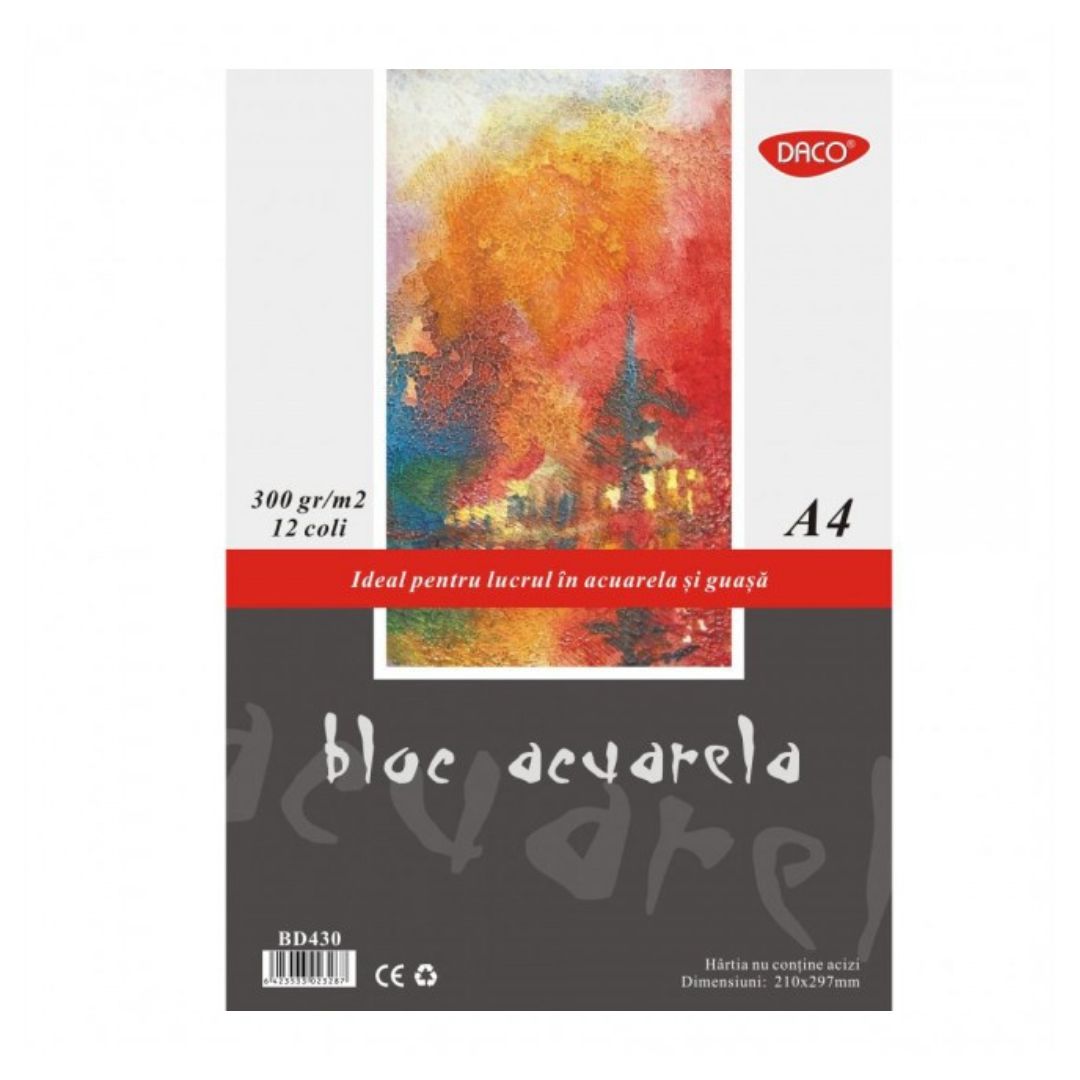 A4 Daco Drawing Pad - Watercolor 300g