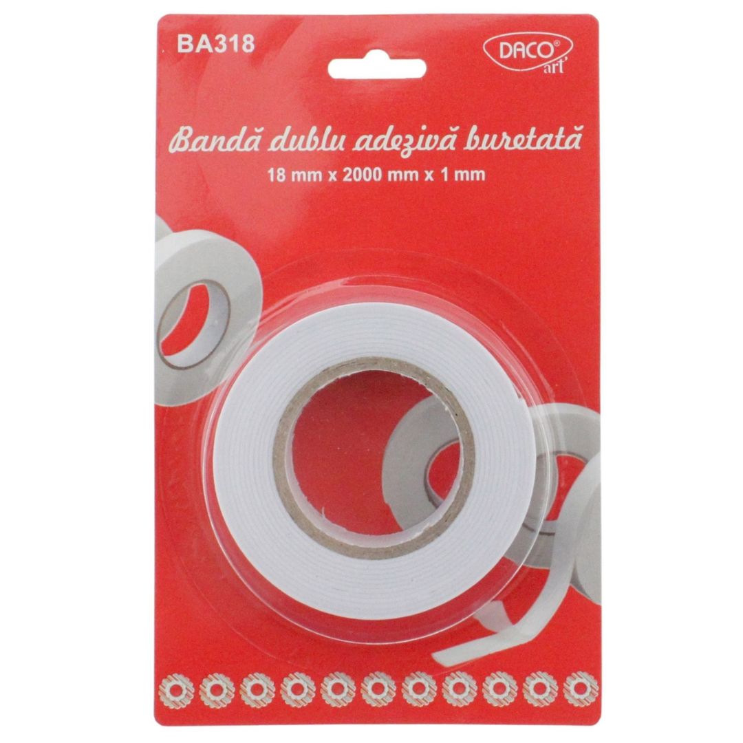 Daco Double Sponge Adhesive Tape 1.8 x20cm