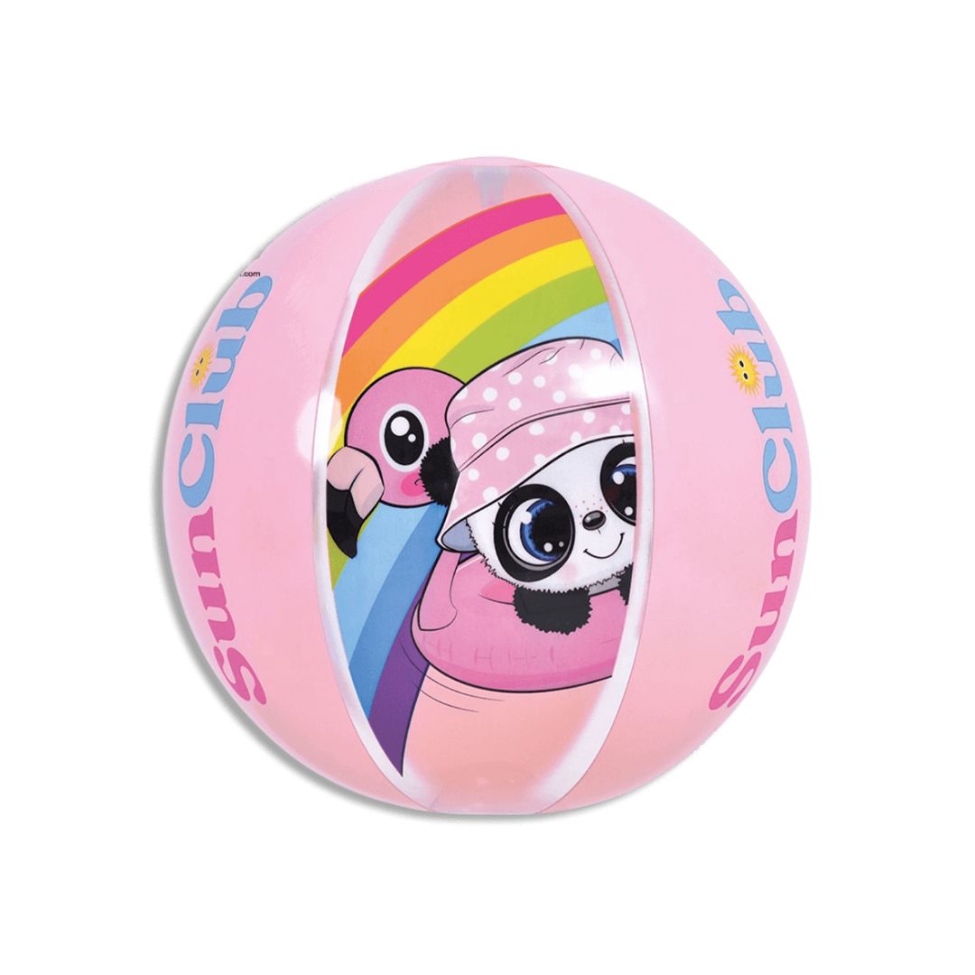 SunClub Jilong Panda Beach Ball 40cm - Pink