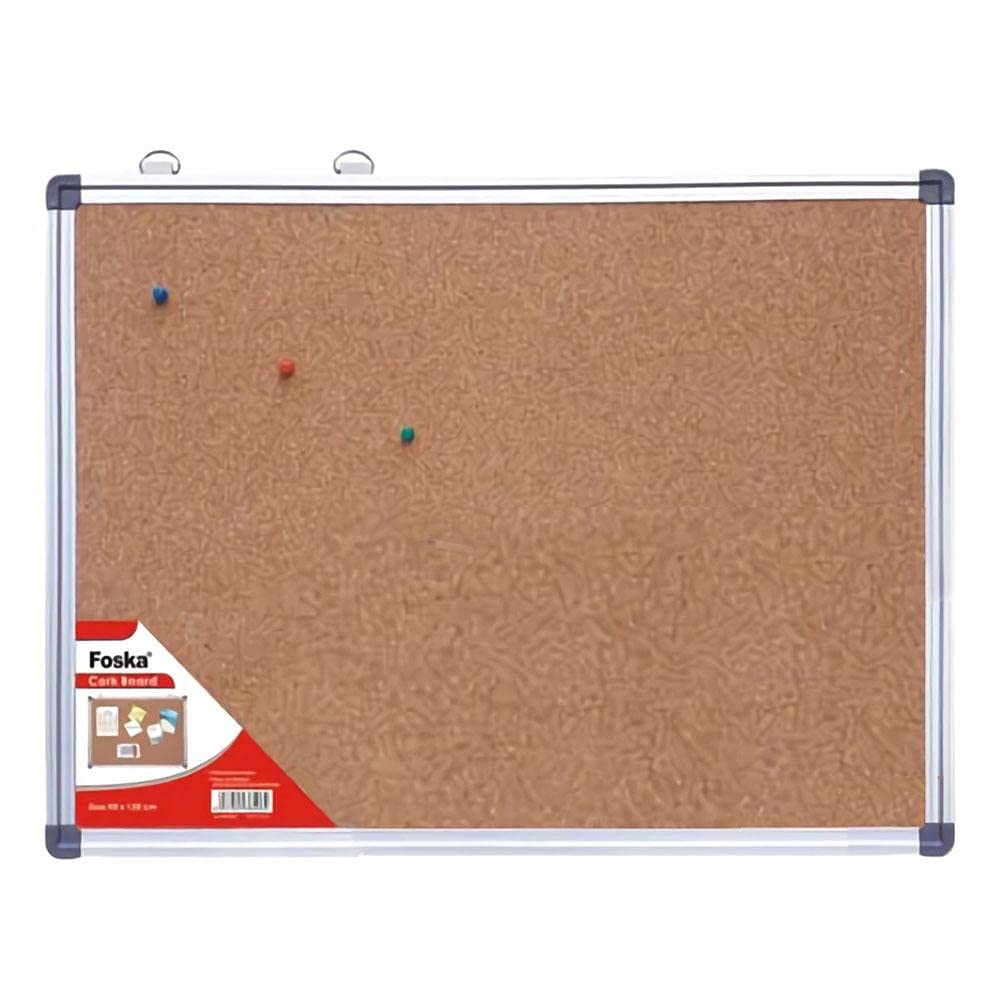 30 x 45 cm - Foska Cork Board - Aluminium Frame