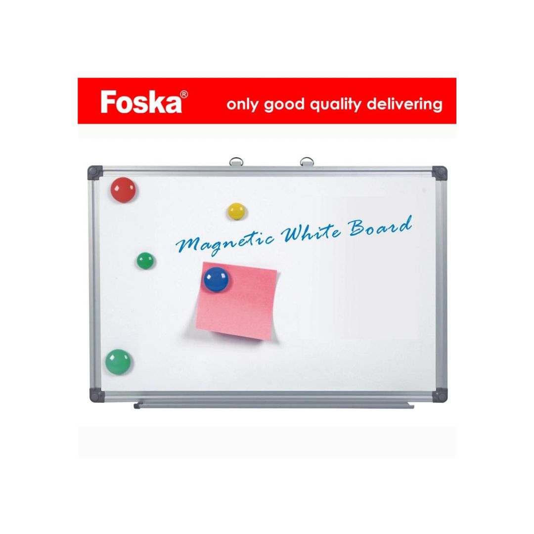 90 x 120 cm - Foska White Board - Aluminium Frame