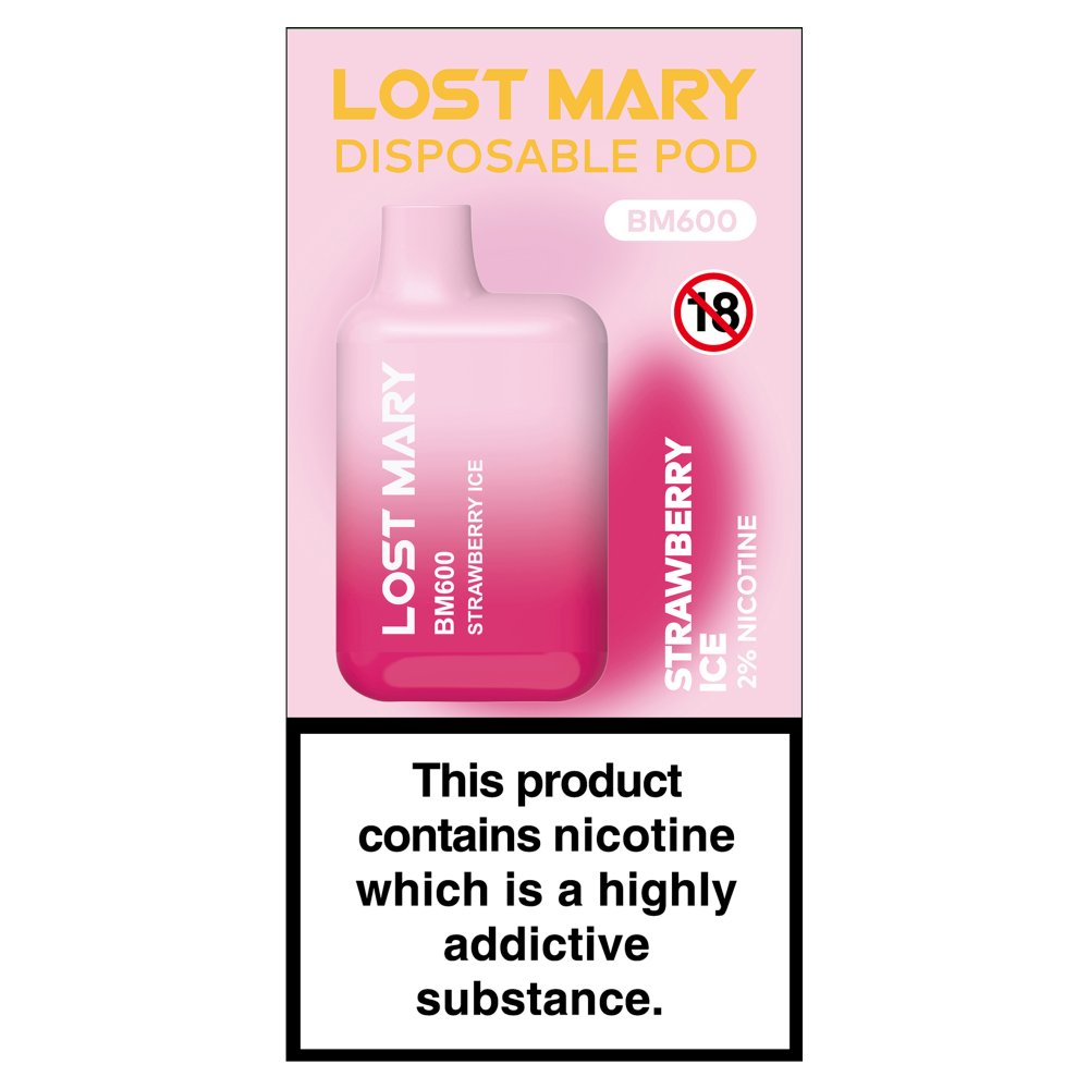 Srawberry Ice - Lost Mary (600 puffs) 20mg 2ml